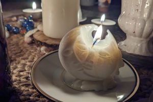 4 bougie blanche